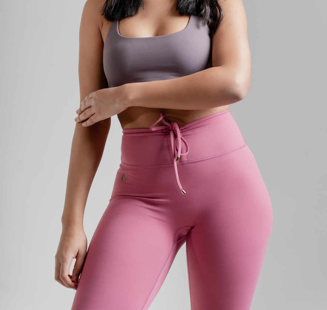 Ribbon leggings Purple
