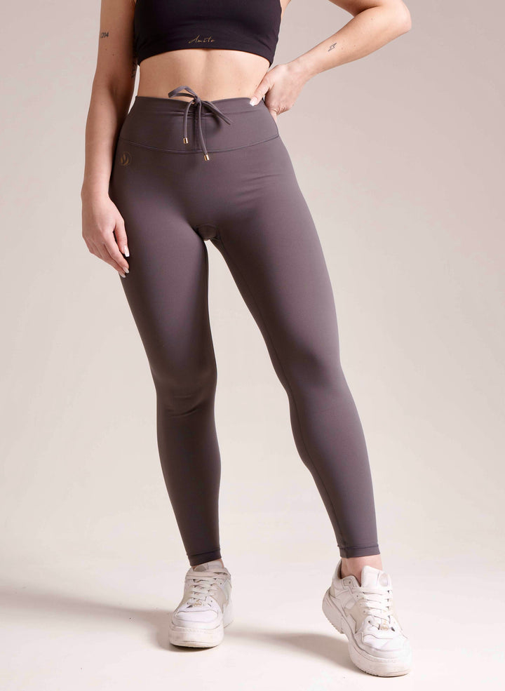 Ribbon leggings Gray