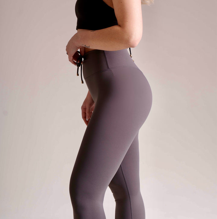 Ribbon leggings Gray